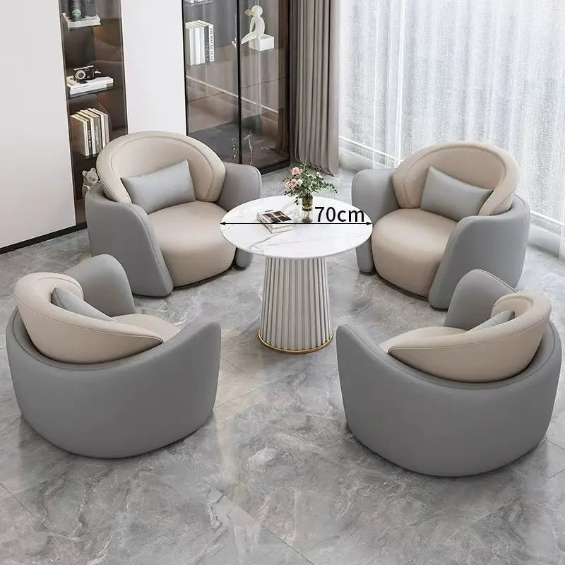 Light luxury hotel beauty salon meeting sofa coffee table combination rest area reception area sales office sofa negotiation