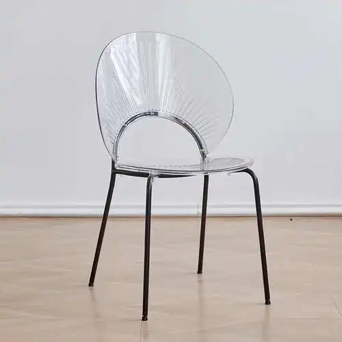Outdoor Transparent Plastic Chair Waiting Minimalist Modern Party Acrylic Chairs for Events Clear Silla Comedor Home Furniture