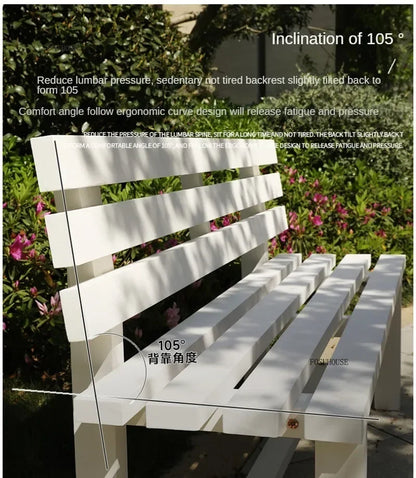Chaises de jardin, bancs en bois antiseptiques pour l'extérieur, chaises à dossier pour cour et villa, mobilier d'extérieur, chaises longues pour balcon et maison