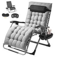 SucceBuy Zero Gravity Chair Zero Gravity Recliner Lounge Chair Adjustable Anti Gravity Chair with Cushion Footrest and Cupholder