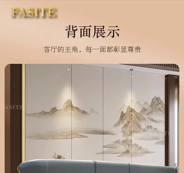Modern simple ebony leather sofa new Chinese living room size apartment solid wood first layer cowhide new combination