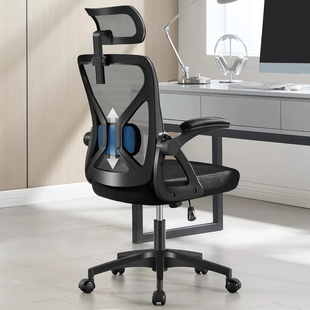 Office Chair,Ergonomic Desk Chair with Adjustable Lumbar Support,400 Lbs Mesh Computer Chair High Back with Headrest for Home Of