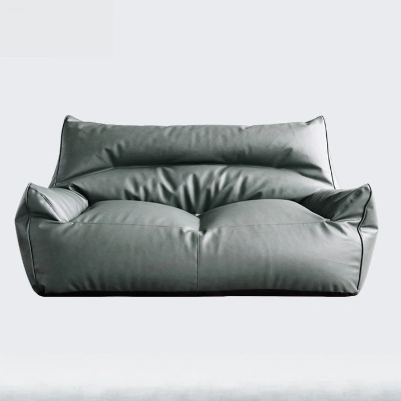 OTAUTAU 1-2 Seat Faux Leather Bean Bag Cover Couch Armchair Pouf Beanbag Cover SF433【No Filler!Need Buy Filler Yourself !】