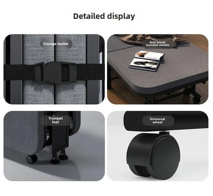 Rollaway bed Single office lunch break bed Nap bed Portable retractable hidden escort bed Rollaway bed Camp bed