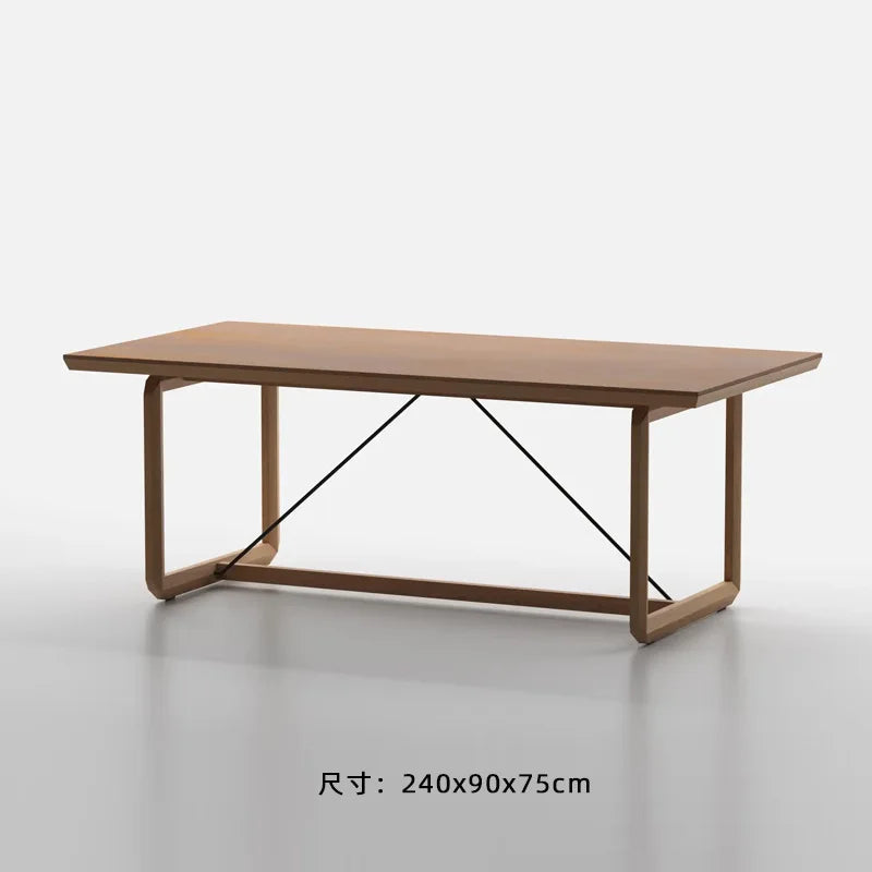 Outdoor solid wood sofa villa terrace rattan chair leisure combination furniture