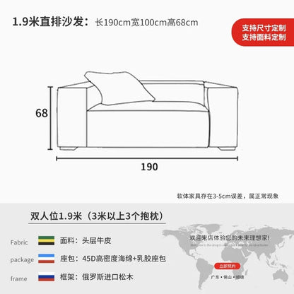 Nordic Minimalist Living Room Sofas Leather Sex Recliner Designer Lounge Sofas Garden Relaxing Designer Divano Salon Furniture