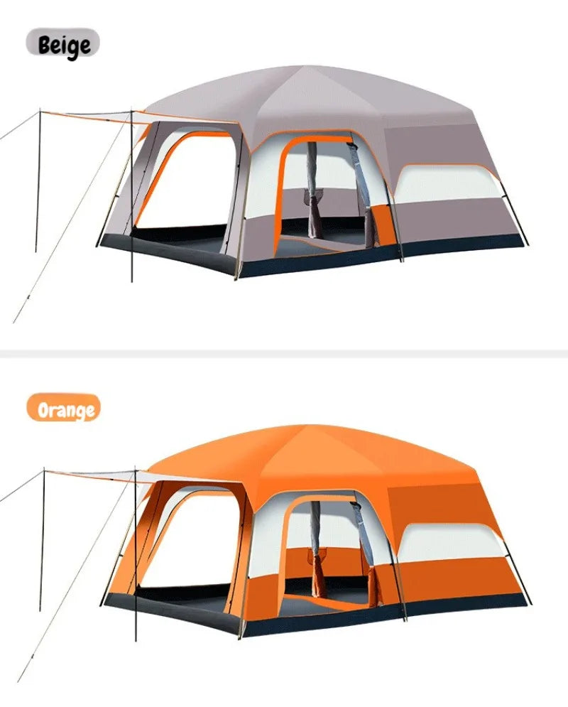 Sunshade Waterproof Tent Portable Wear Resistance Camping Tents Outdoor Stable Windproof Large Spaces Four Season Shelters