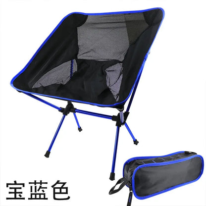 Lightweight Folding Camping Chair,Portable Aluminum Alloy Outdoor Chair with Lazy Backrest,Foldable Design for Fishing,Hiking