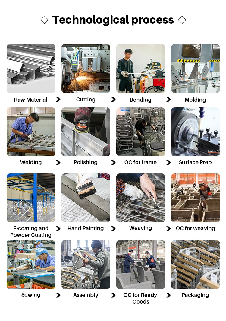 Patio Furniture Outdoor Set Table and Chair Garden Furniture Sets Sofas Balcony Furnitures Garden Seating Area Lounge Living