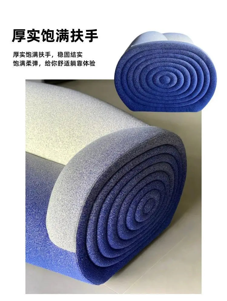 Special-shaped Nordic gradual change color sofa leisure creative simple special-shaped sofa living room lobby leisure