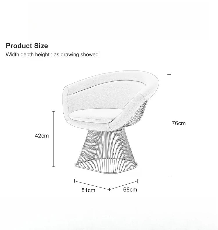 Living Room Lounge Chairs for Home Hotel Salon Villa Luxury Modern Round Fabric Leisure Sofa Chair