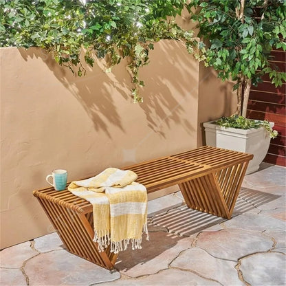 Christopher Knight Home Esme Banc d'extérieur en bois d'acacia, finition teck