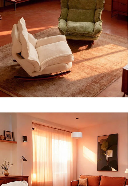 Soft Fabric Single Leisure Sofas Adjustable Recliner Balcony Livingroom Multi-functional Lazy Sofa Home Furniture 거실 소파
