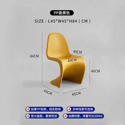 Nordic Home Modern Dining Chair Ins Simple Chair Negotiation Internet Celebrity Plastic Back Pan Dong Chair Makeup Stool