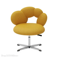 Design creative leisure chair Modern study leisure sofa chair Bedroom lift rotating dressing and makeup chair
