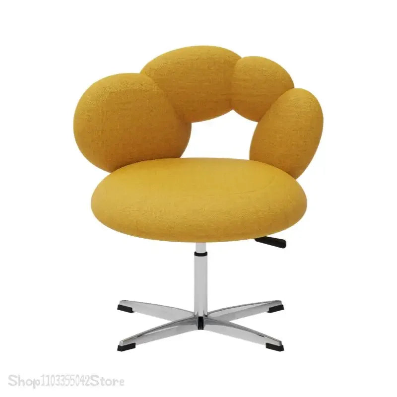 Design creative leisure chair Modern study leisure sofa chair Bedroom lift rotating dressing and makeup chair