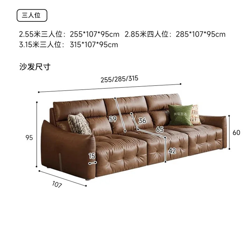 French Scalable Electric Sofa Bed Modern Designer Creativity Puff Sofa Comfort Lounge Living Room Furniture Canape Salon FYES