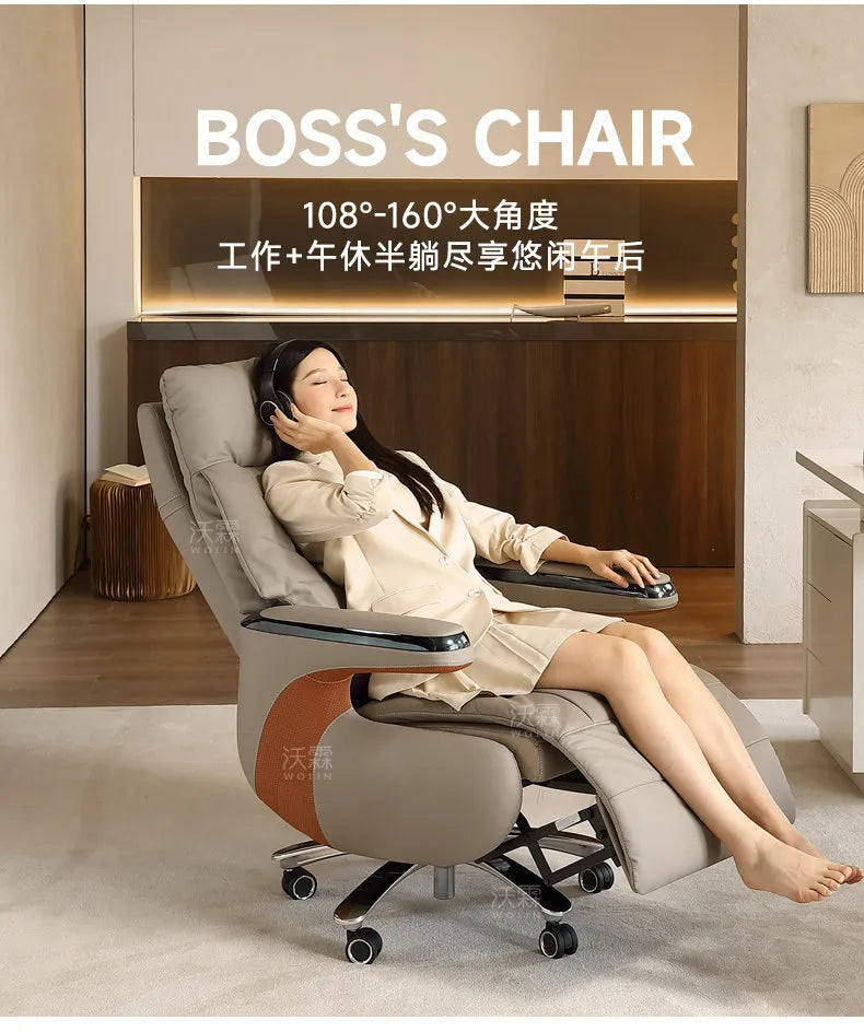 Light luxury boss Advanced minimalist modern CEO and Chairman's office table office furniture Computer desk Room desks
