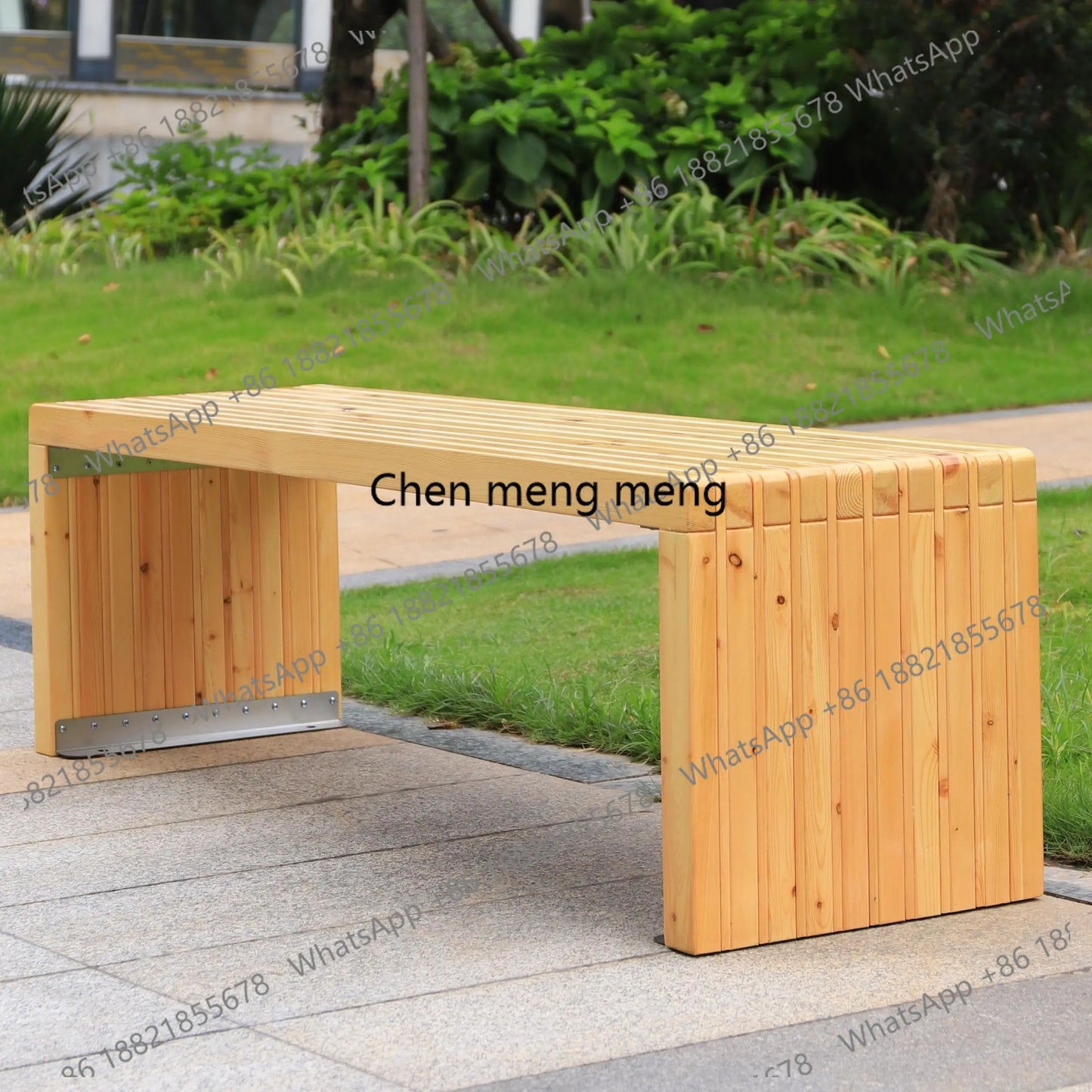 Banc en bois personnalisé pour usage extérieur et intérieur, chaise en bois massif écologique, bonne capacité de charge, banc d'attente de jardin