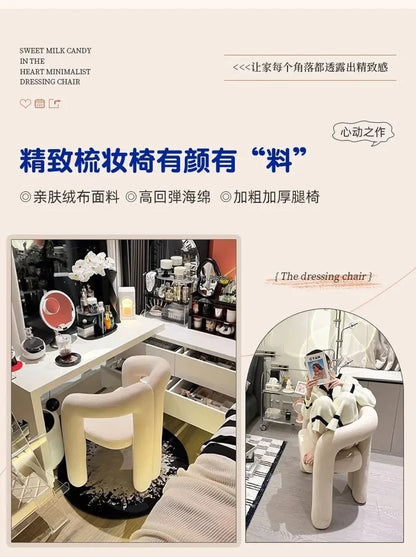 Richome Stool Dressing Chair Makeup Simplicity Modern Bedroom Home Use Light Luxury Dressing Table Simplicity Living Room Sofas