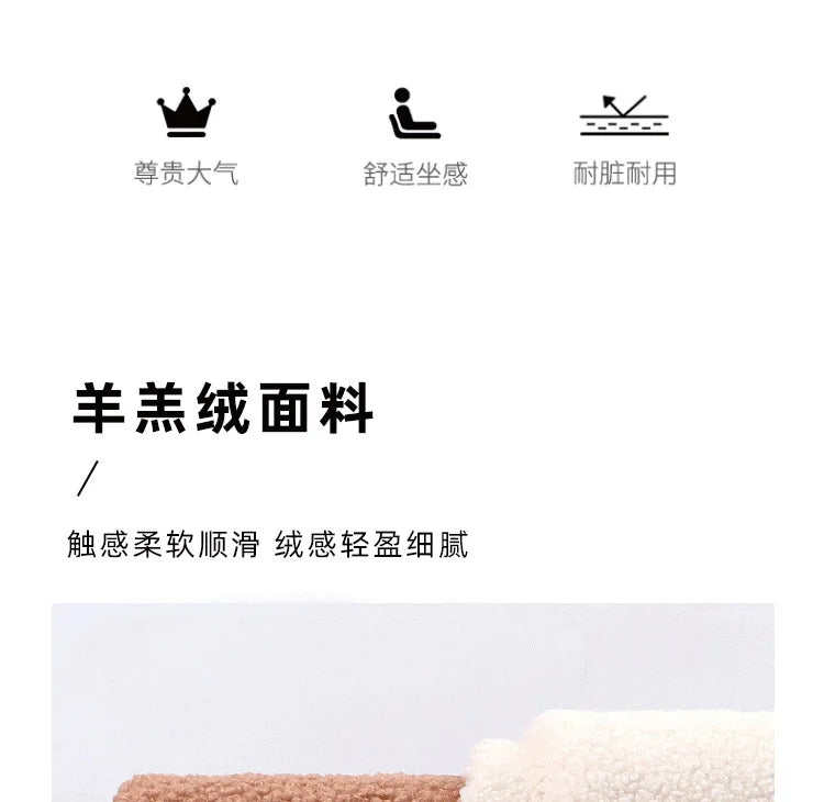 Living room simple modern cream style rental house fabric sofa straight row light luxury bedroom cloud sofa