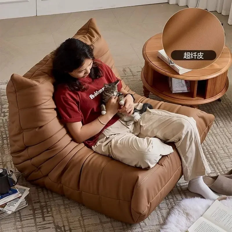 Modern Lounge Chair Accent Armchair Upholstered Reading Club Chair Ergonomic Single Sofa Seat for Living Room Bedroom Office