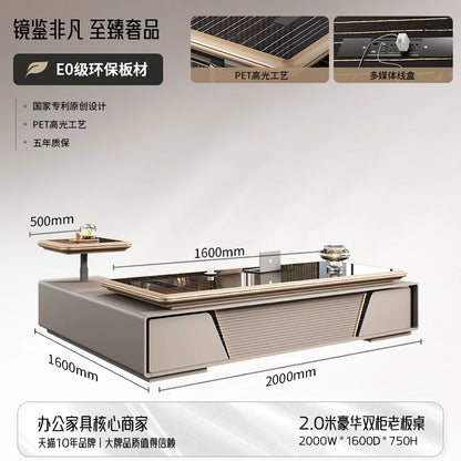 Bedroom Computer Office Desk Cheap Computer Gaming Drawer Conference Office Desk Reception Space Saving Tavolo Salon Furniture