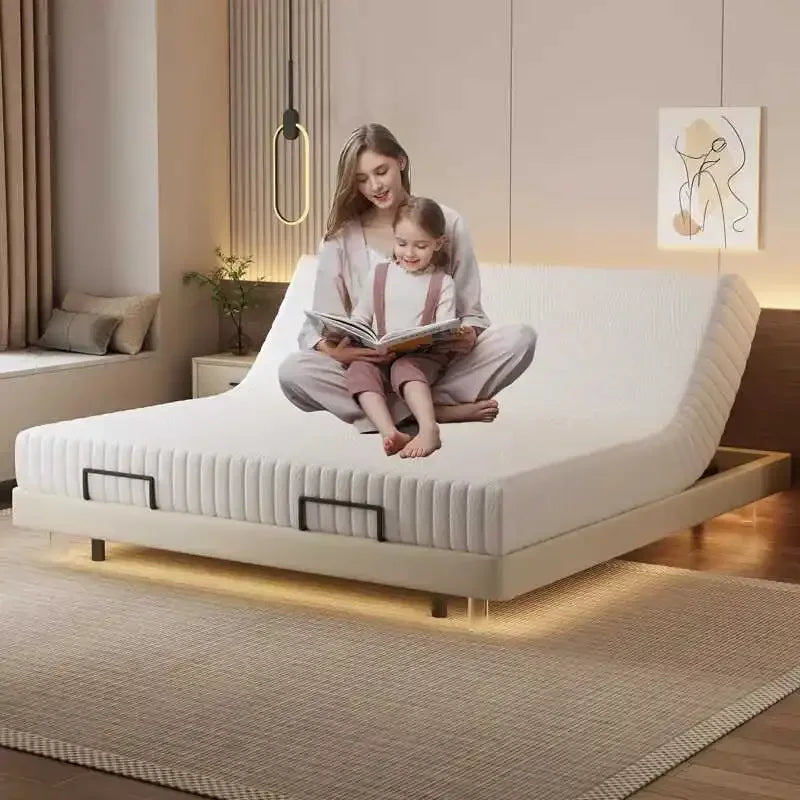 Smart Luxury Bed Modern Sofa Design Bedroom Platform Sleeping Massage Bed Platform Safe Letto Matrimoniale Office Furniture