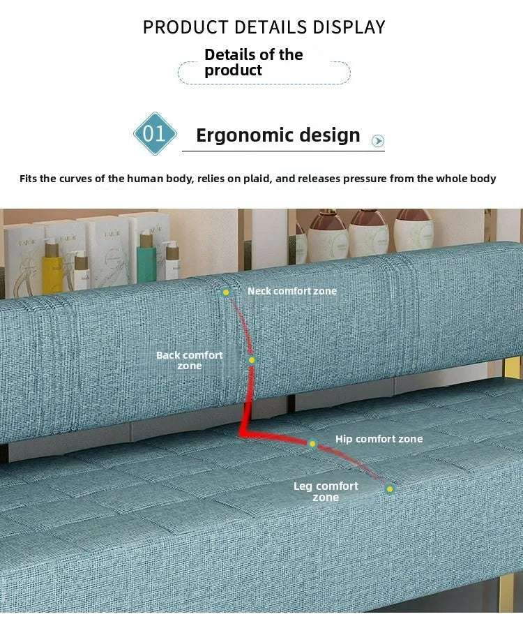 Cullinan Series Office Lobby Reception SofaHigh Resilience SpongeMetal FrameModern Ergonomic Design Multiple Colors