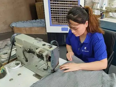 Teddy Fabric Swivel Accent Chair Single Sofa Chair with Upholstered One Back Pillow Armrest Rivets for Home Office Living Room