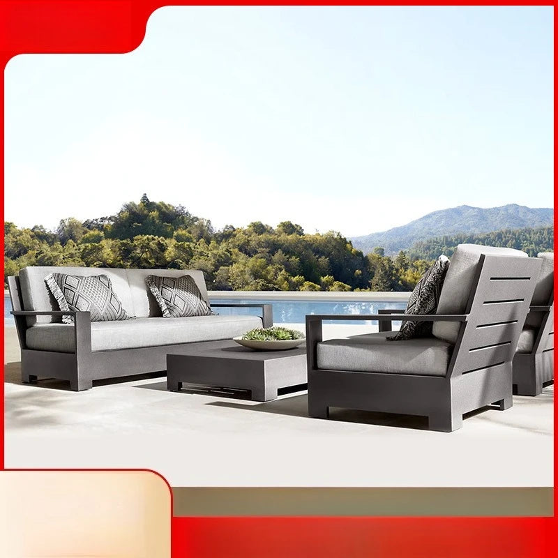 Villa Hotel Open Air Garden Terrace Outdoor Courtyard Single Waterproof Sofa