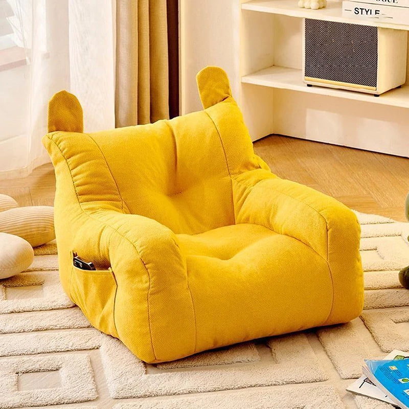 Soft Small Sofa Chair Comfortable Ergonomic Living Room Lazy Sofa With Storage Bag Children's Bear Sofa Chair For Boys And Girls
