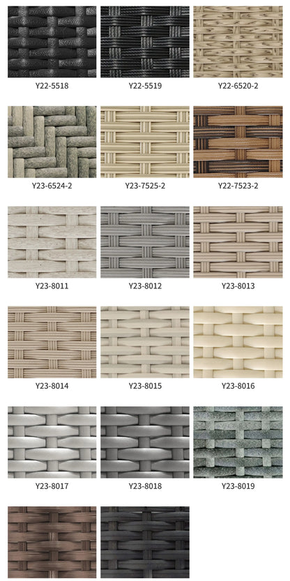 Outdoor sofa combination garden terrace leisure rattan circular courtyard outdoor open-air rattan chair sun room rattan sofa