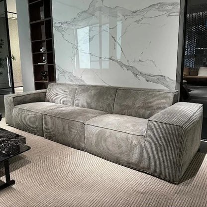 Modern Luxury Living Room Sofa Sectional Set Furniture l Shape 2 3 Seater Corduroy Compression Vacuum Packed Relaxing Designs