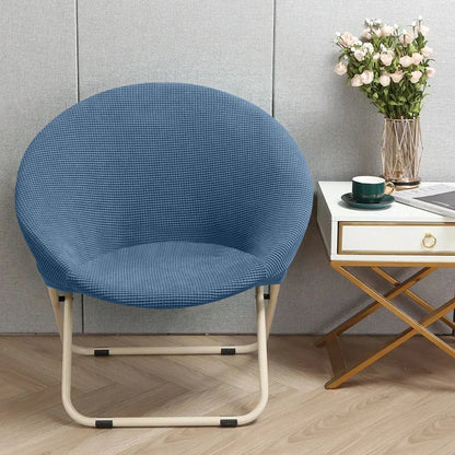 Comfortable Folding Chair Cover Cozy Moon Chair Relaxing Sun Chair Protector Stretchy Soft Cushion Portable Padded Seat Cover