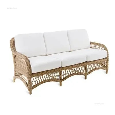Outdoor PE Rattan Garden Chairs Balcony Courtyard Garden Waterproof Sofa Chair Outdoor Terrace Leisure Chair Outdoor Furniture T