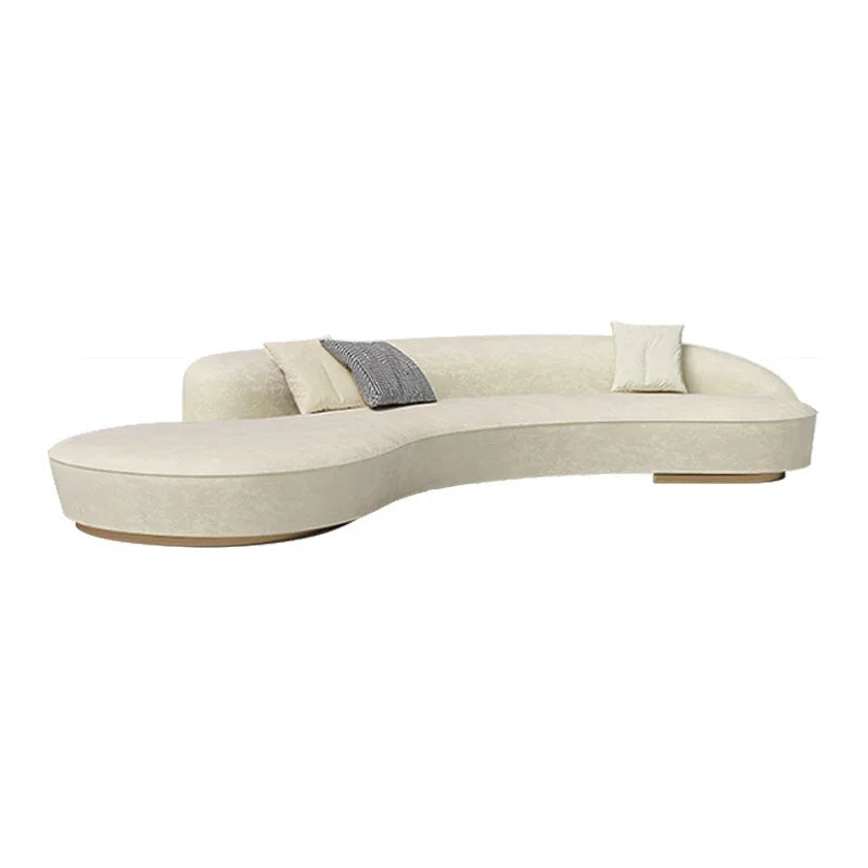 yA38 Modern simple light luxury curved fabric sofa, reception negotiation hall beauty salon semicircular combination