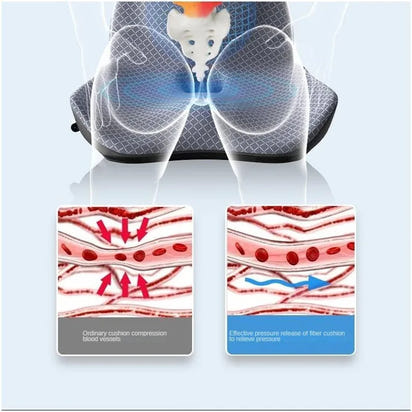 Coccyx Memory Foam Chair Orthopedic Pillow Office Seat Pad Hemorrhoid Treat Car Seat Big Cushion Relief Pain Tailbone Pillow