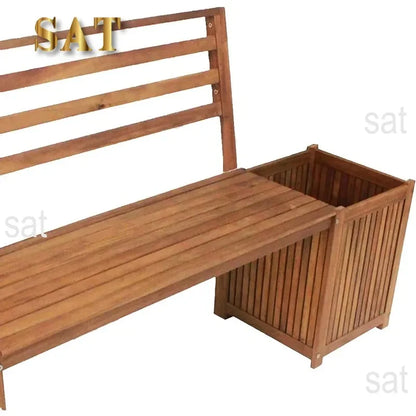 SAT2 Leigh Country Banc d'extérieur en bois durable pour tous les temps, patio d'arrière-cour, balcon d'entrée ou sièges de meubles de terrasse