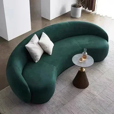 Vintage Comfortable Sofas Halloween Green Designer Elegant Unusual Sofa Mid Century Curved Sofa Inflavel Living Room Furniture