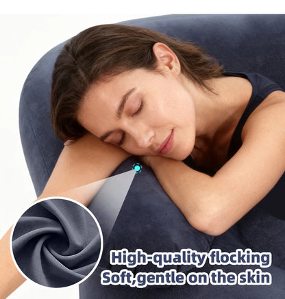 Double Inflatable Air Sofa Two-Seater Lazy Couch Heavy Duty Leak Proof Inflatable Lounge Furniture Indoor Outdoor Camping
