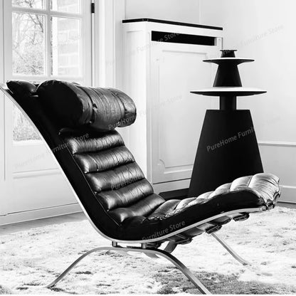 Retro Iron Sofa Chair, Antique Style Stainless Steel Leisure Chair, Family Living Room Balcony, Casual Italian Minimalism