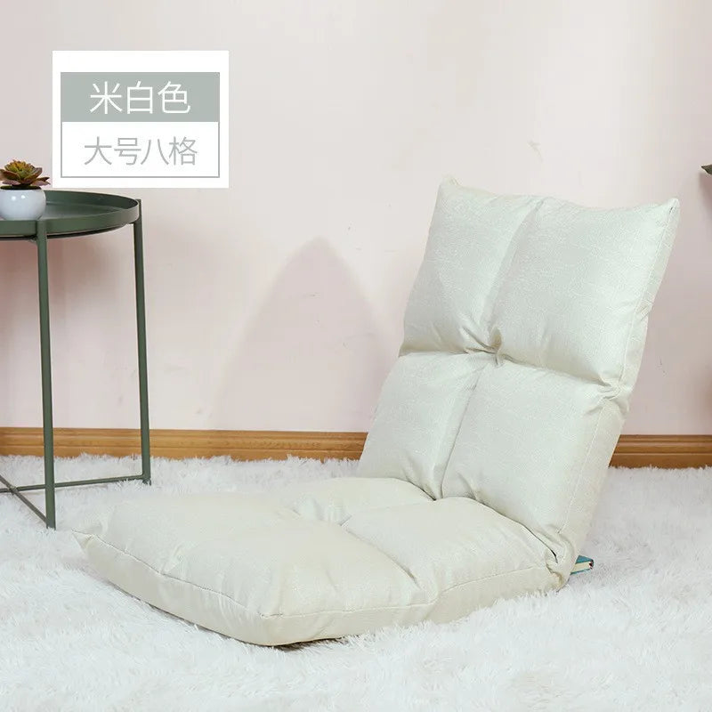 Hot Sale Adjustable Lazy Lounger Sofa Tatami Foldable Lounge Chair Floor Balcony Bay Window Leisure Long Sofa Bed Back Chair