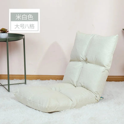 Hot Sale Adjustable Lazy Lounger Sofa Tatami Foldable Lounge Chair Floor Balcony Bay Window Leisure Long Sofa Bed Back Chair