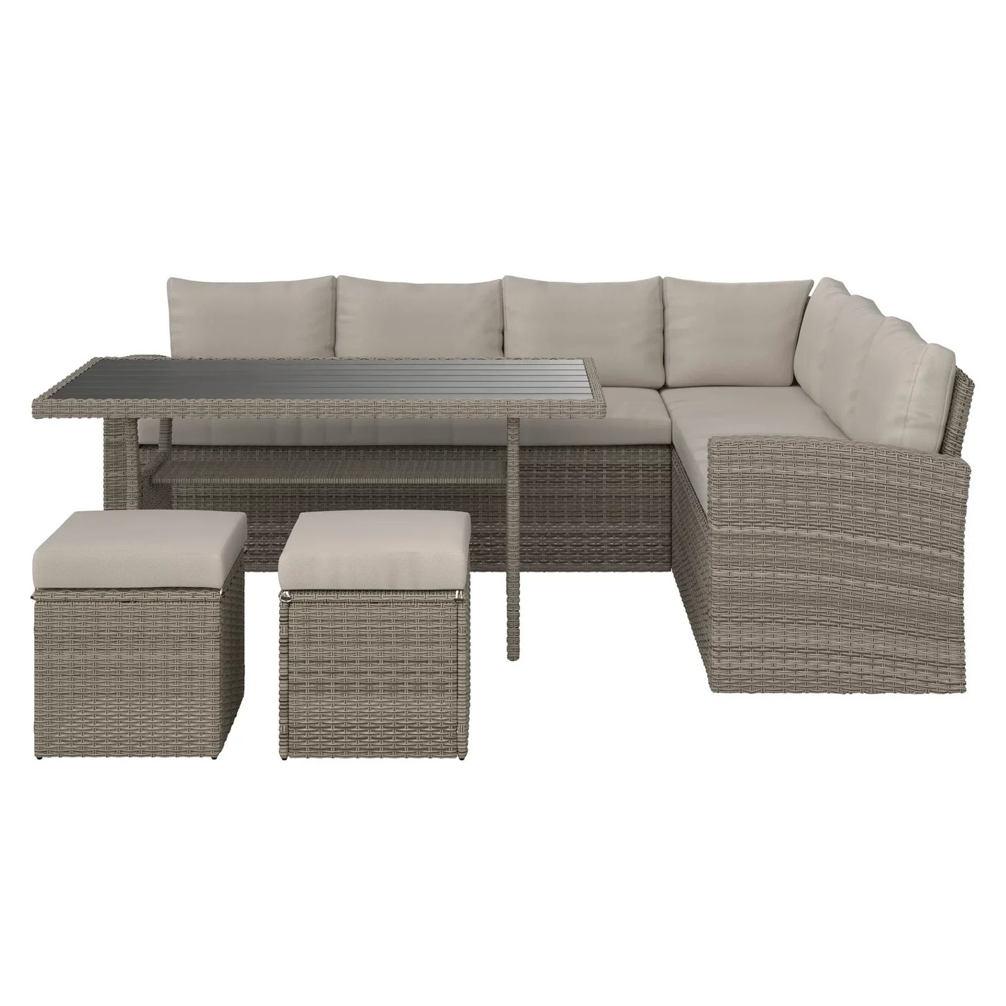 Modern Outdoor Furniture Set Terrace Backyard Sofas Living Room Hotel Bedroom Park Courtyard Hall Apartment Durable PE