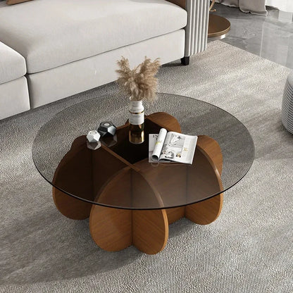 Unique Display Coffee Table Clear Ornaments Aesthetic Minimalist Coffee Table Luxury Design Mesa Centro Salon Home Furniture