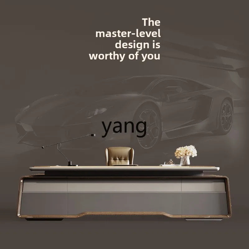 yjq president's desk simple modern high-end company leadership general manager table and chair combination