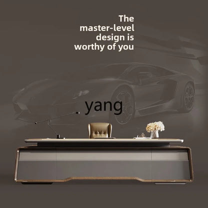 yjq president's desk simple modern high-end company leadership general manager table and chair combination