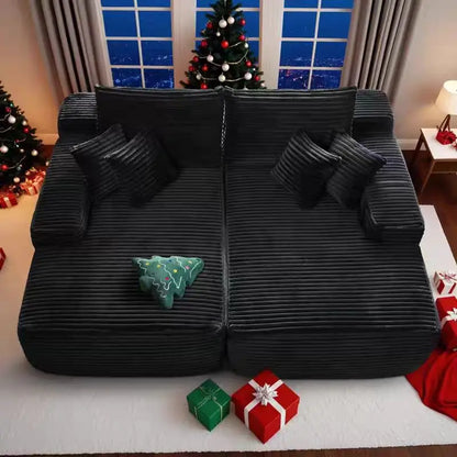 Vacuum Compression Sofa, Sofa Block Combination Fabric Sofa, Living Room Sofa Bed, 2 Pieces of The Same Color Sofa