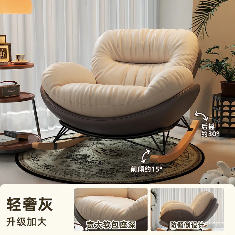 Unique Arm Chairs Rocking Lounge Salon Bedroom Lazy Relax Modern Reading Living Room Chairs Lounge Fauteuil Trendy Furniture